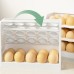 Porta huevo de tres capas con capacidad para 30 huevos para el hogar SYU-001