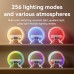 Cargador inalámbrico bluetooth altavoz despertador RGB atmósfera lámpara luz inteligente (tamaño 223*88*231mm BT/USB/AUX/reloj/despertador/luz) SZ58