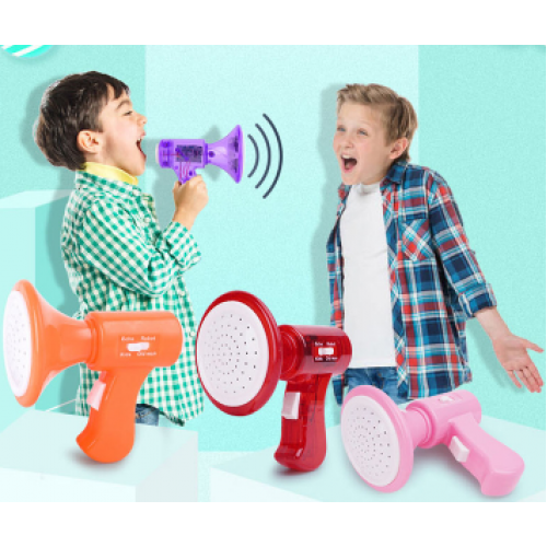 Mini cambiador de voz eléctrico de mano para niños