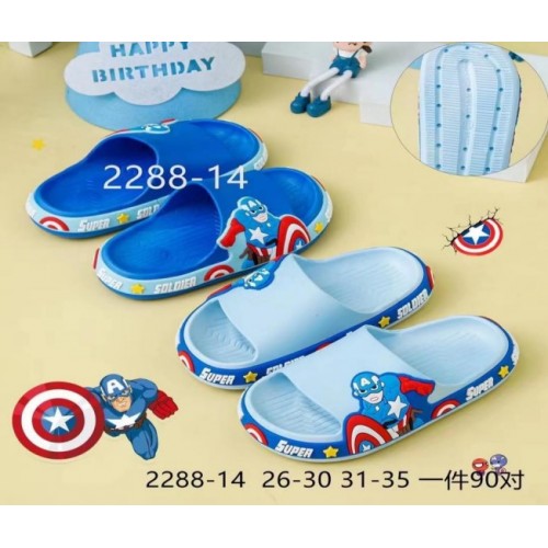 Sandalias de Capitán América CON 5 TALLA,N:26/27/28/29/30 colores surtidos  TX176