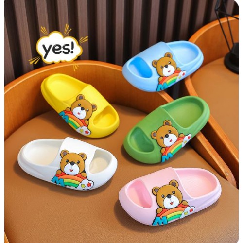Sandalias cómodas infantil de Osito con 3 tallas No. 24 25, 26 27 28 y 29 colores surtidos TX189