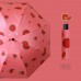 Paraguas antiultravioleta con diseño de frutas (sandía,aguacate,durazno,naranja) con botón automático de 100*50cm YS109