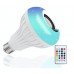Foco lámpara con cambio de luz RGB, con bocina bluetooth y con control
