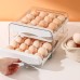 Caja de almacenamiento de doble capa para huevos de cocina ZB01-1 