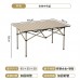 Mesa para exteriores plegable de aluminio en color beige 95*55*50CM ZZ02