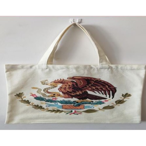 Bolsa de Lona con el escudo de México *35*40cm 