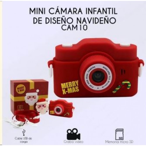 Mini cámara infantil de diseño Navideño CAM48