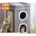 Cama para gatos extraíble y lavable cojín suave con rascador CW100